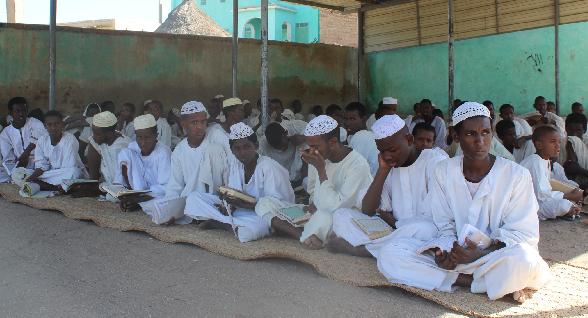 Refugee Qur'an students in Sudan